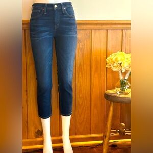 Caslon denim 0 petite straight dark jeans, 25 waist, NWOT, ankle, capris, chic